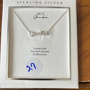 Target Sterling Silver 'Grandma' Script Necklace